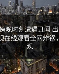 明星在傍晚时刻遭遇丑闻 出乎意料，蘑菇影视在线观看全网炸锅，详情围观