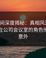 秘语空间深度揭秘：真相风波背后，主持人在公司会议室的角色彻底令人意外